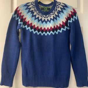 C. Wonder Fair Isle Crew Neck Sweater – Size XS